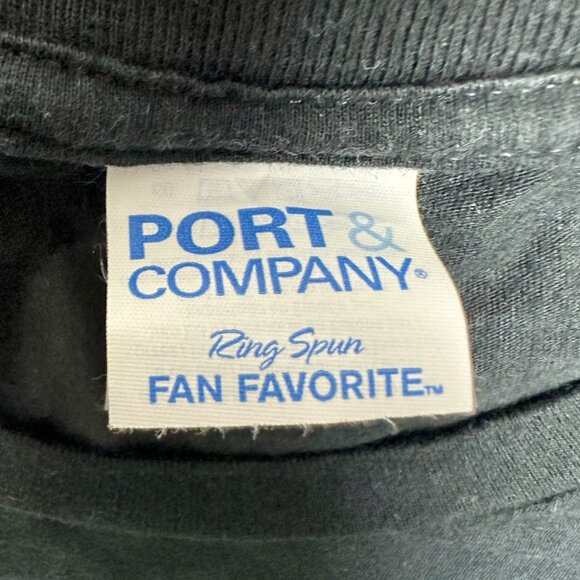 Unisex L T-Shirt "See The Able Not The Label" Black 100% Cotton by Port & Comp - Picture 4 of 6